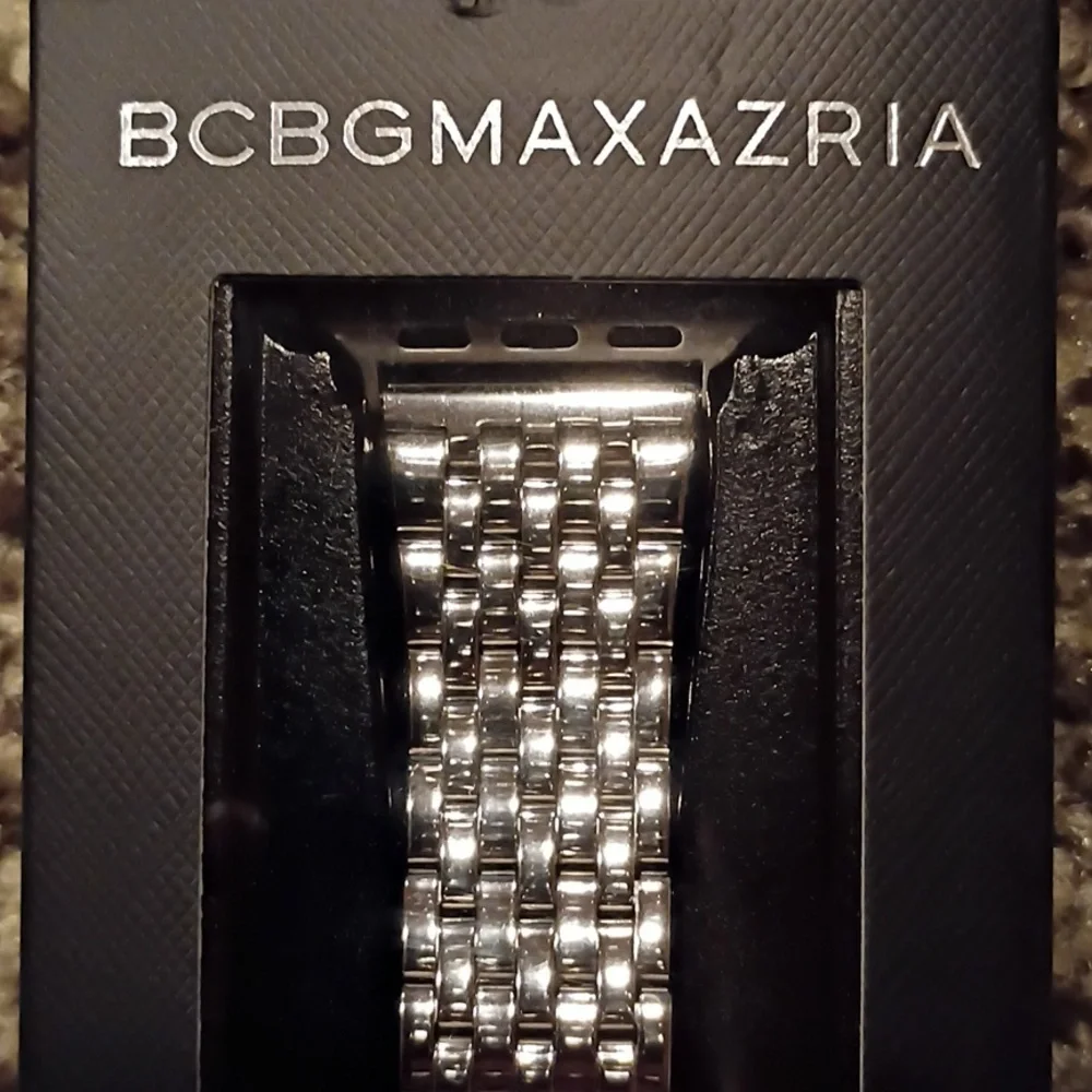 BCBGMaxAzria Silver Apple Watch Band 38mm 40mm 41mm Nwt Nib